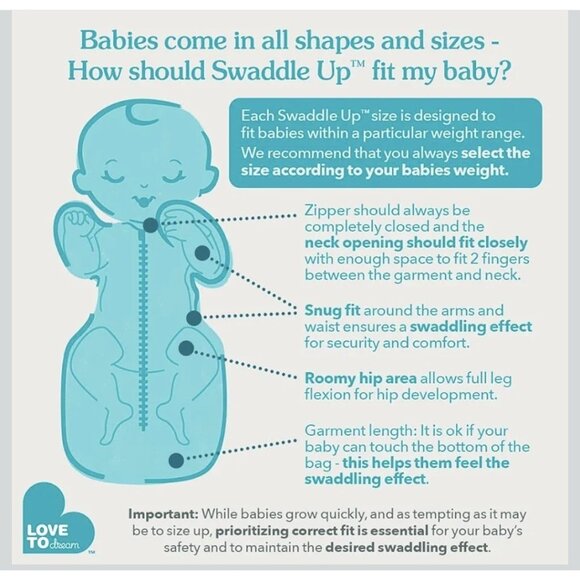 Love to Dream Swaddle up Original NB 1.0TOG 5-8.5Lbs Stage 1 - Picture 8 of 10